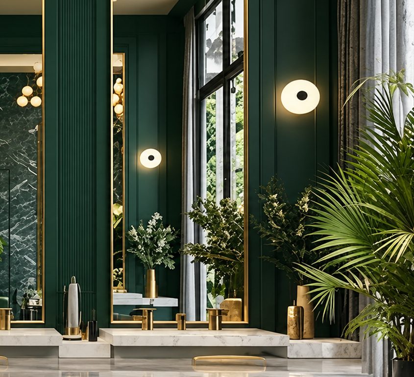 Bellaza window and gold fixtures